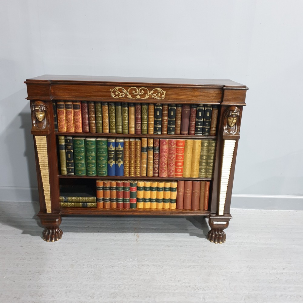 Low Level Mahogany Open Bookcase