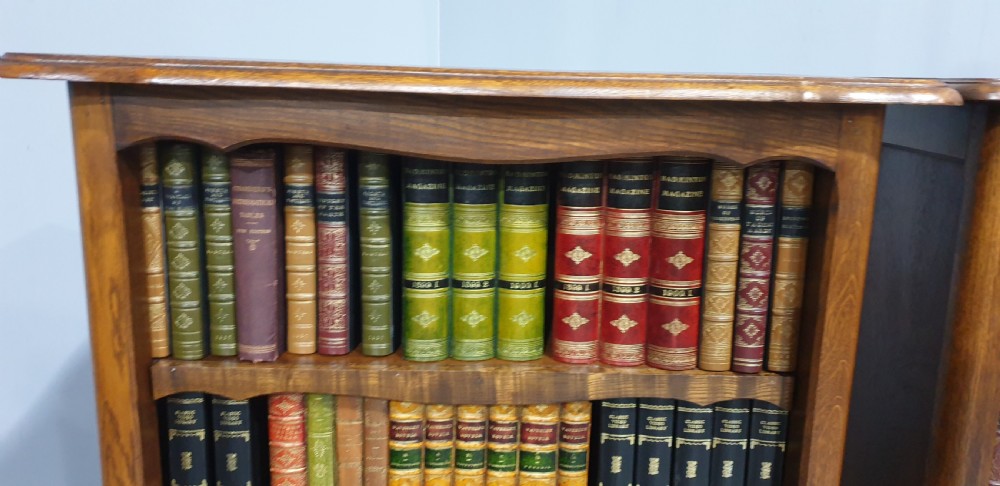 Pair French Oak Open Adjustable Bookcases View VIII