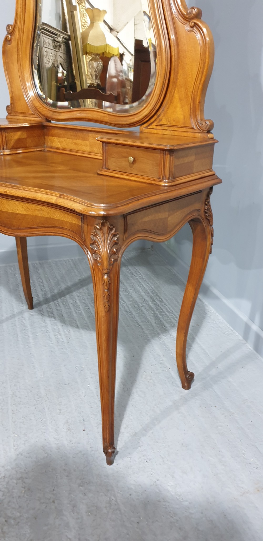 Superb French Walnut Dressing Table View XI
