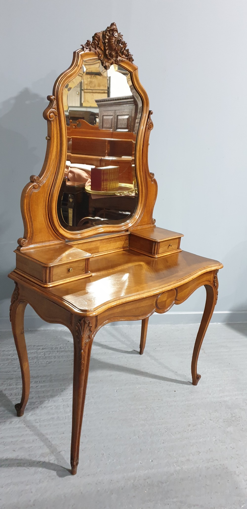 Superb French Walnut Dressing Table View XII