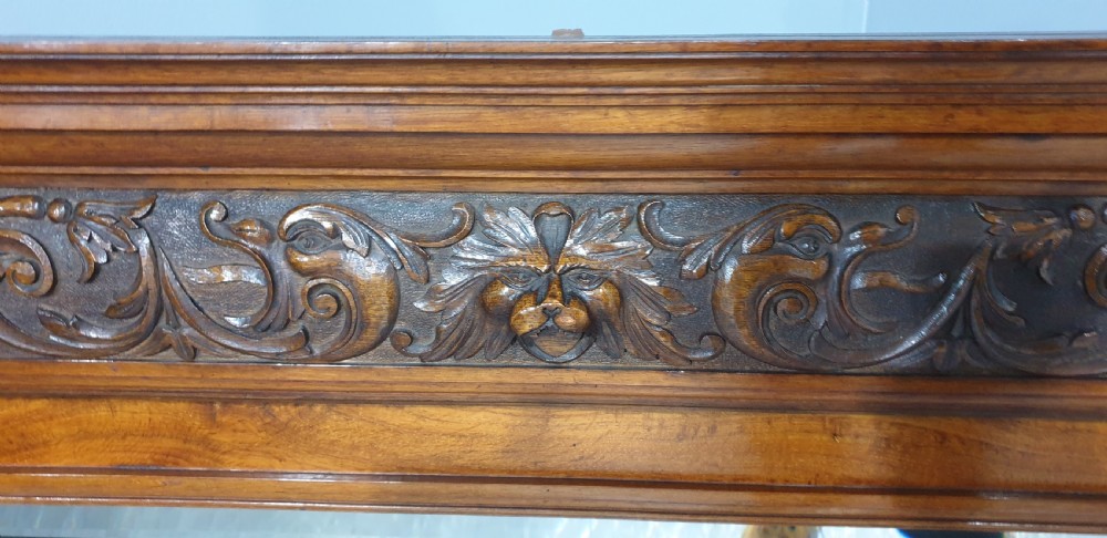 Lovely Pollard Oak Overmantle Mirror View II