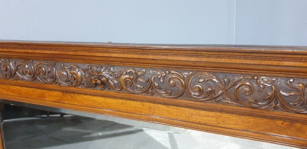 Lovely Pollard Oak Overmantle Mirror View VIII