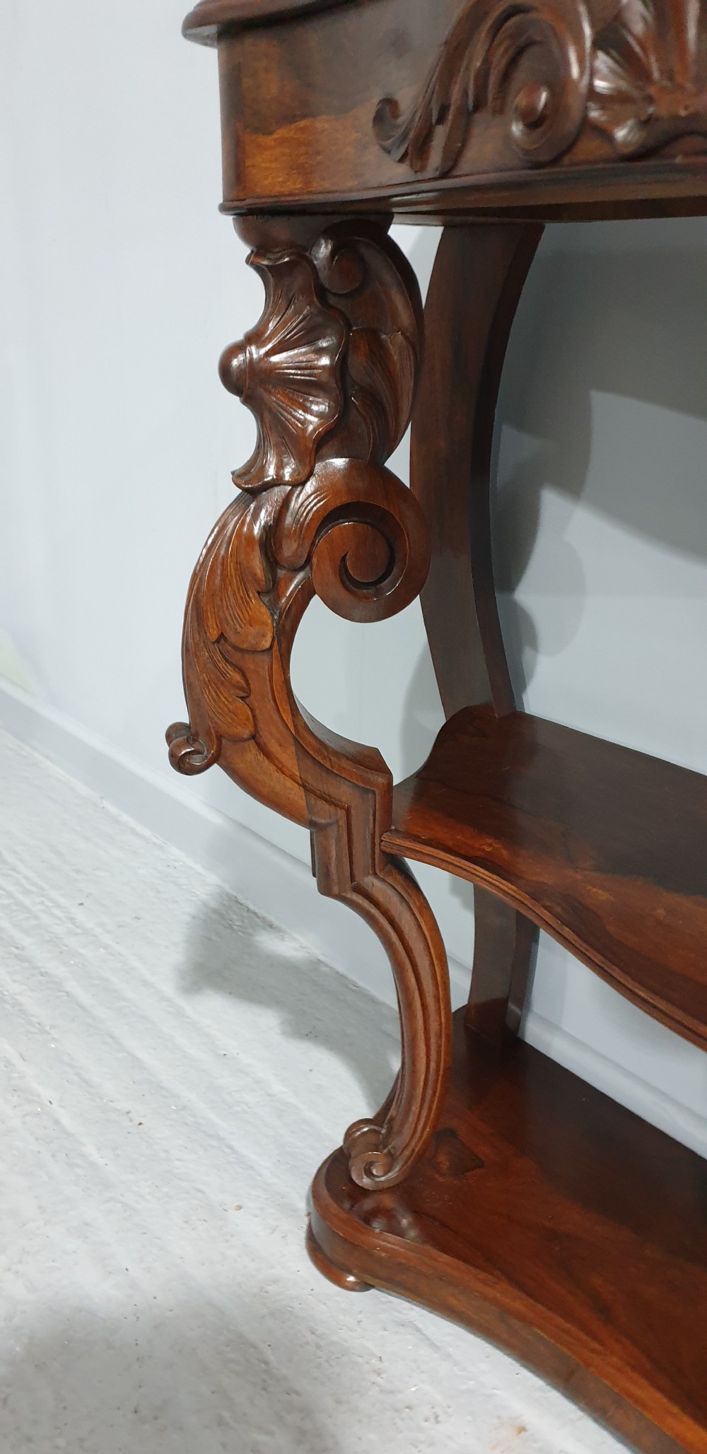 Superior English Rosewood Console Table View V