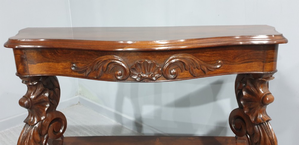 Superior English Rosewood Console Table View VIII