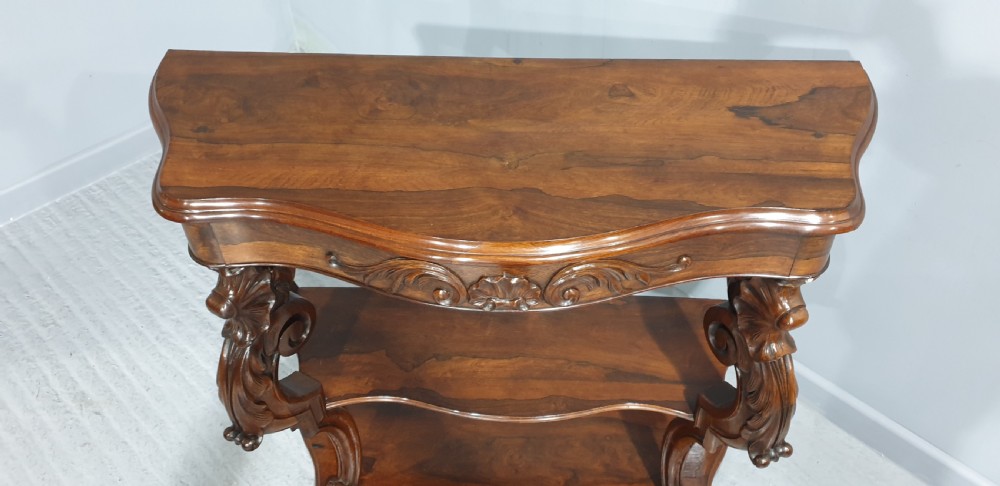 Superior English Rosewood Console Table View IX