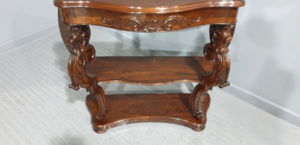 Superior English Rosewood Console Table View X