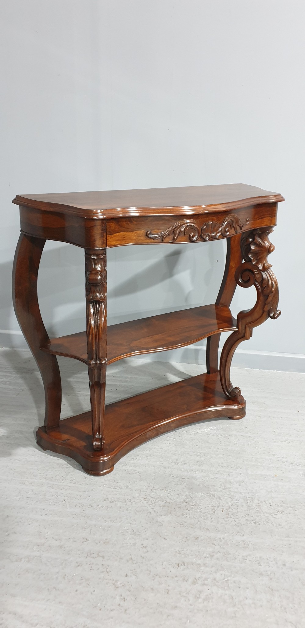 Superior English Rosewood Console Table View XI