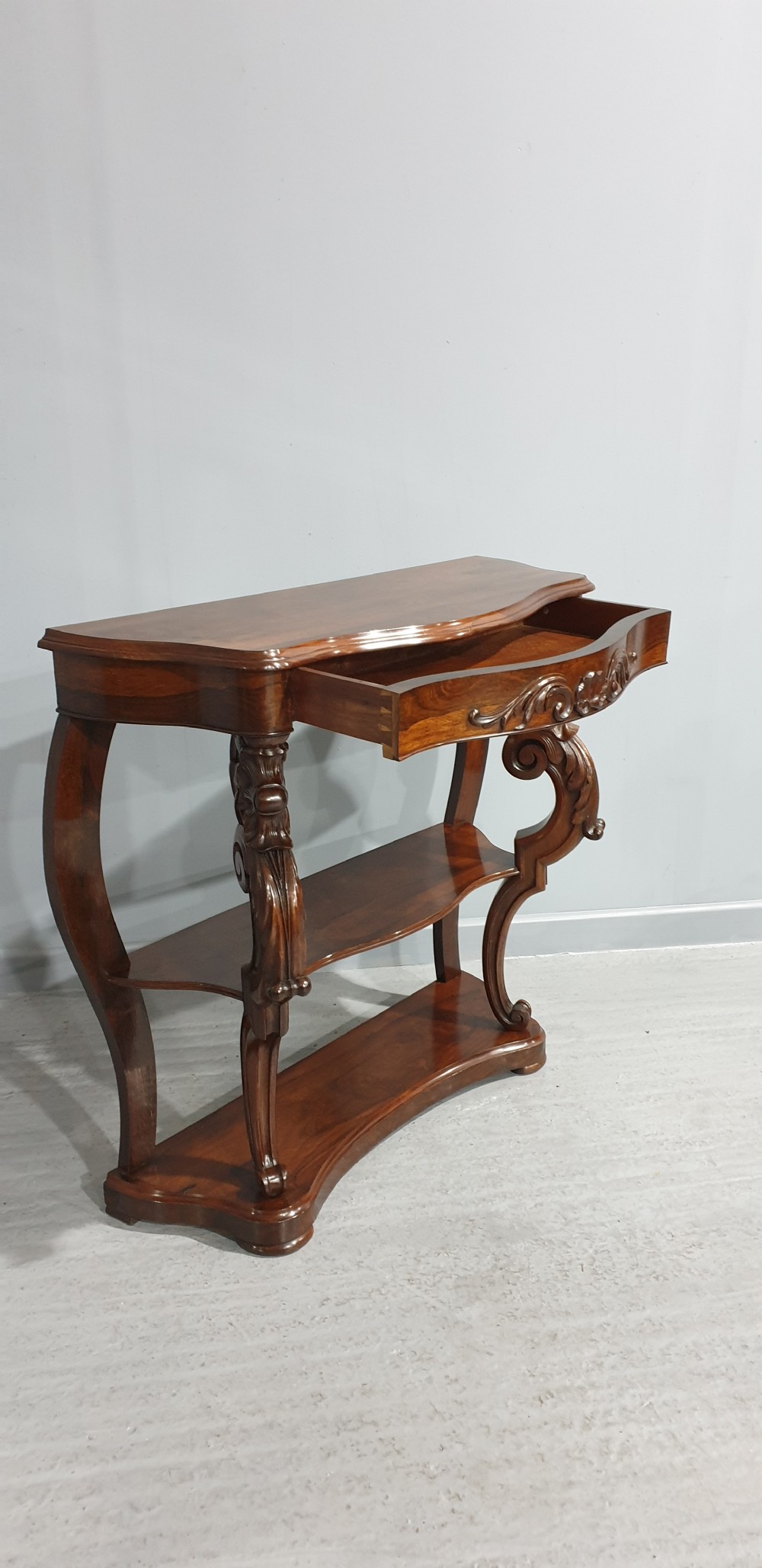 Superior English Rosewood Console Table View XIV