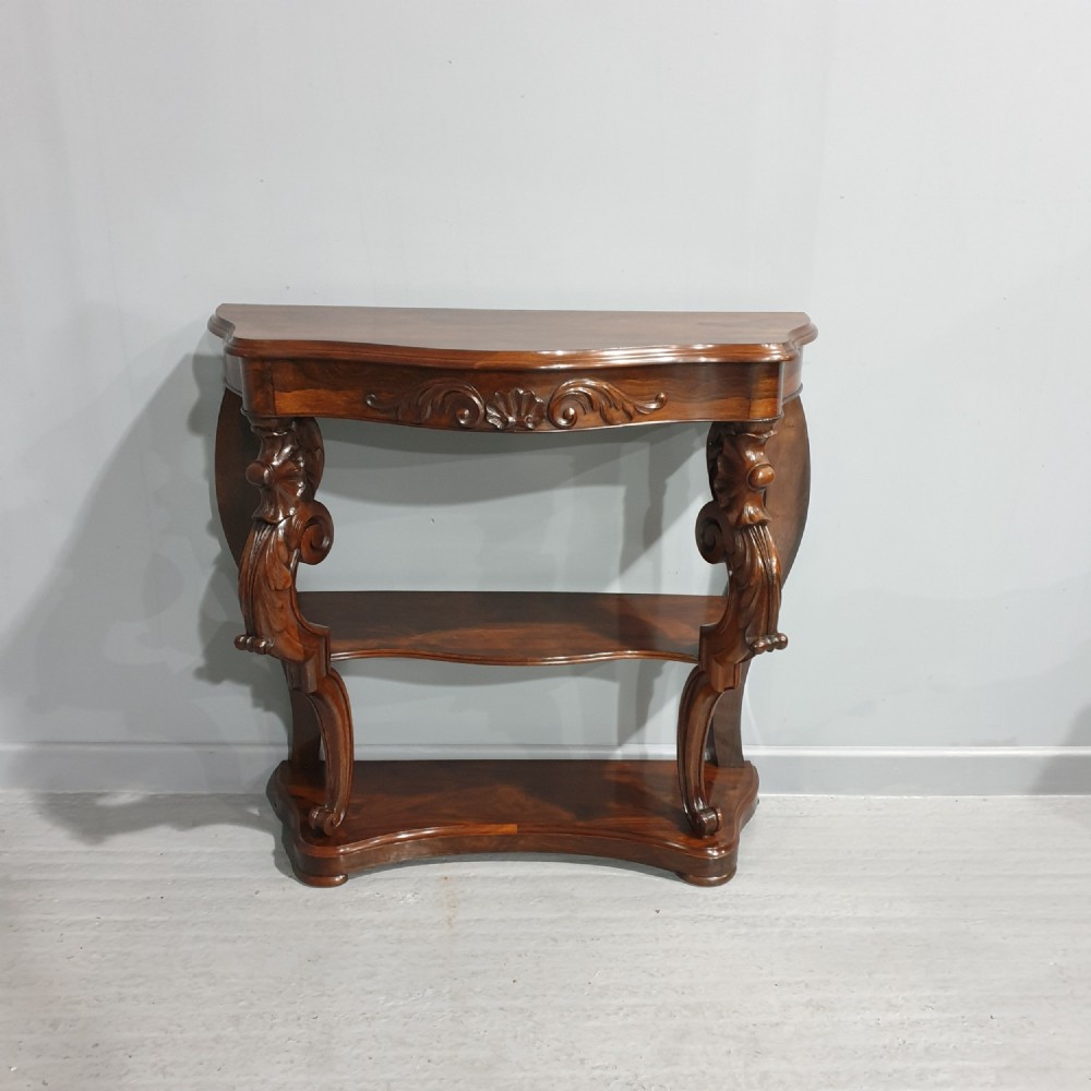 Superior English Rosewood Console Table