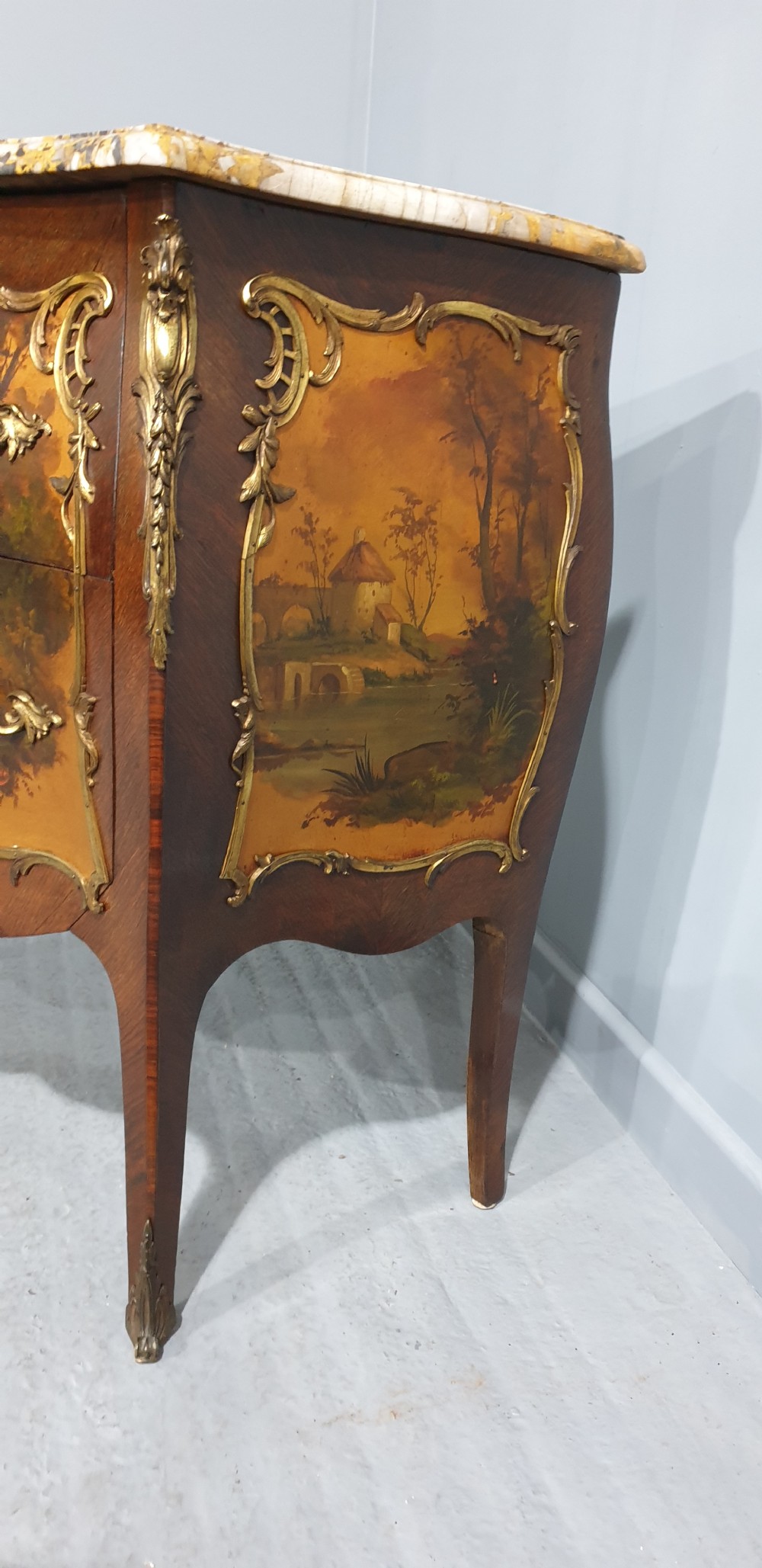 Rare Signed Vernis Martin French  Commode Chest of Drawers View VII