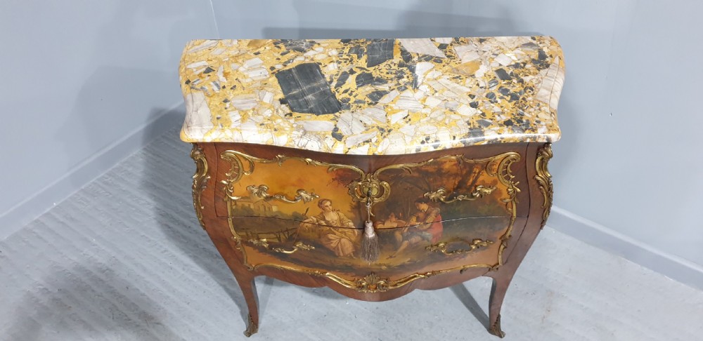 Rare Signed Vernis Martin French  Commode Chest of Drawers View XII