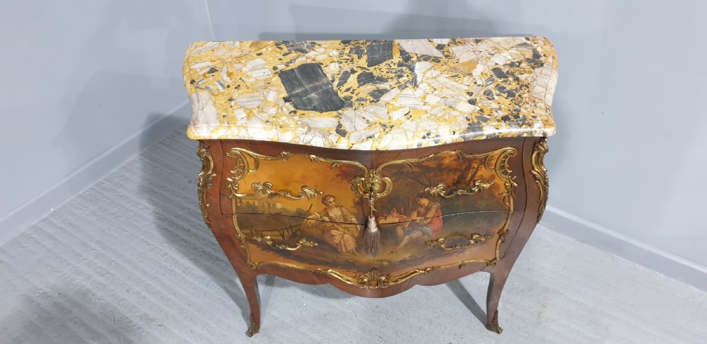 Rare Signed Vernis Martin French  Commode Chest of Drawers View XIII