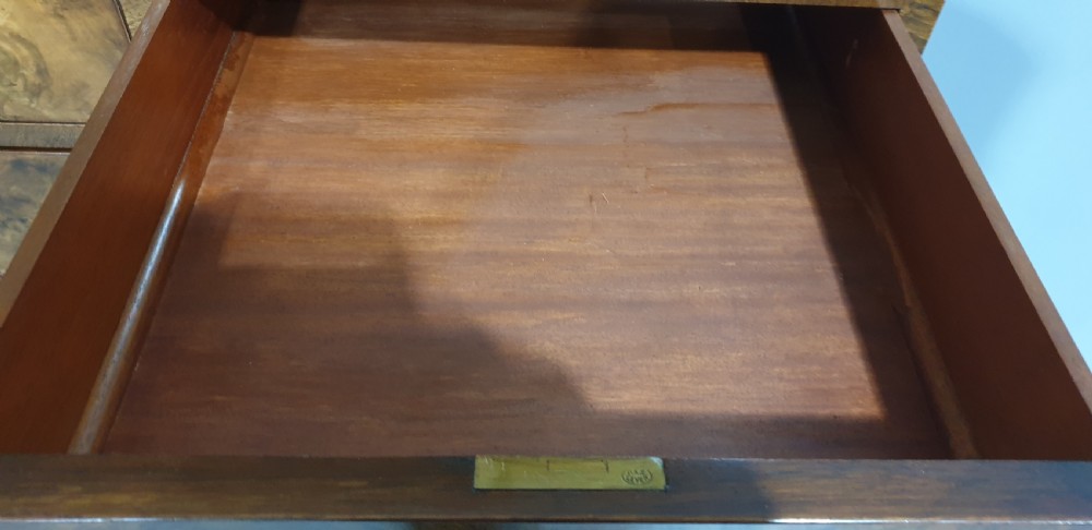 Top Quality Burr Walnut Linen Press of Small Proportions View X