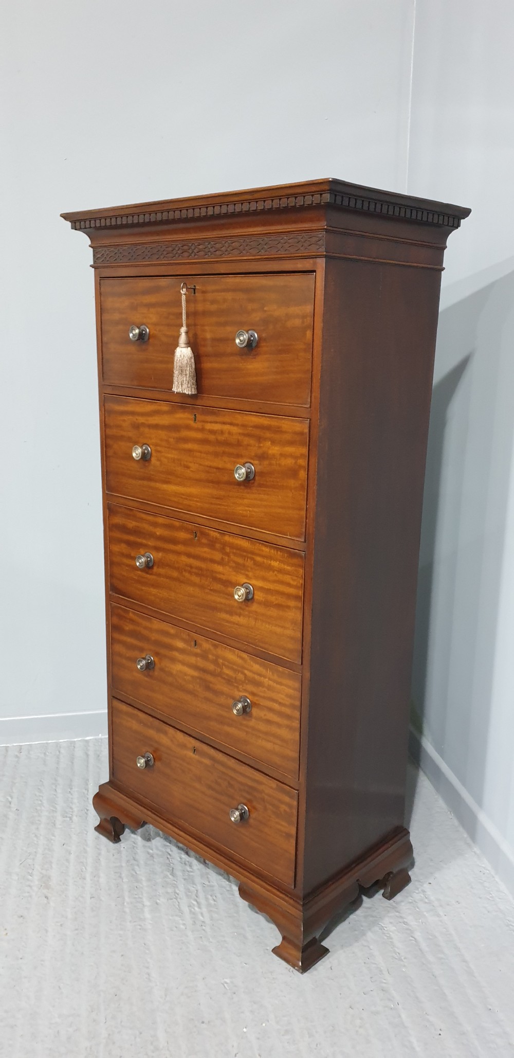 Tall Mahogany Chest of Drawers View II