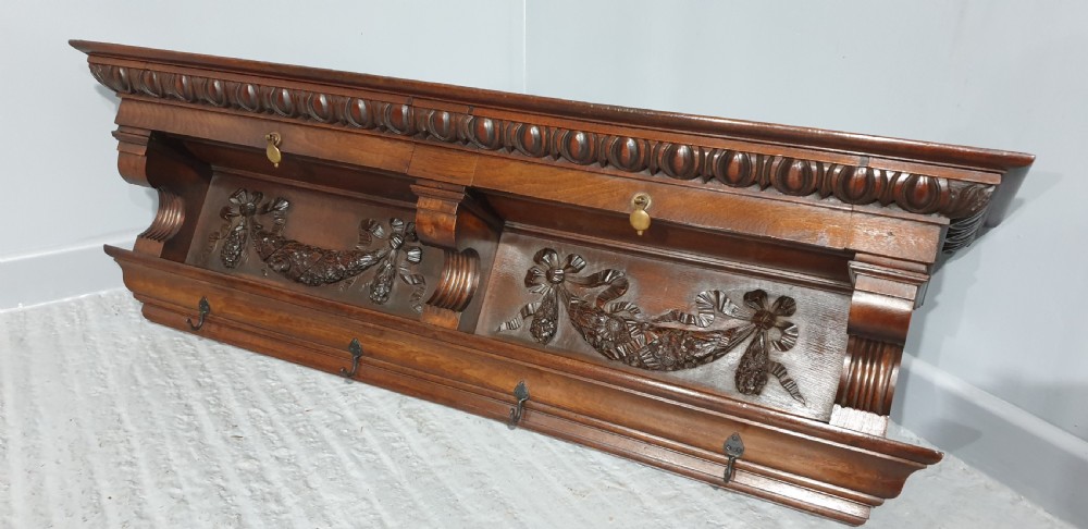 Wonderful Carved Hanging Coat Rack View III