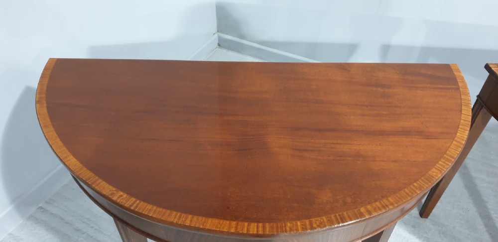 Super pair Regency Mahogany Console Tables View IV
