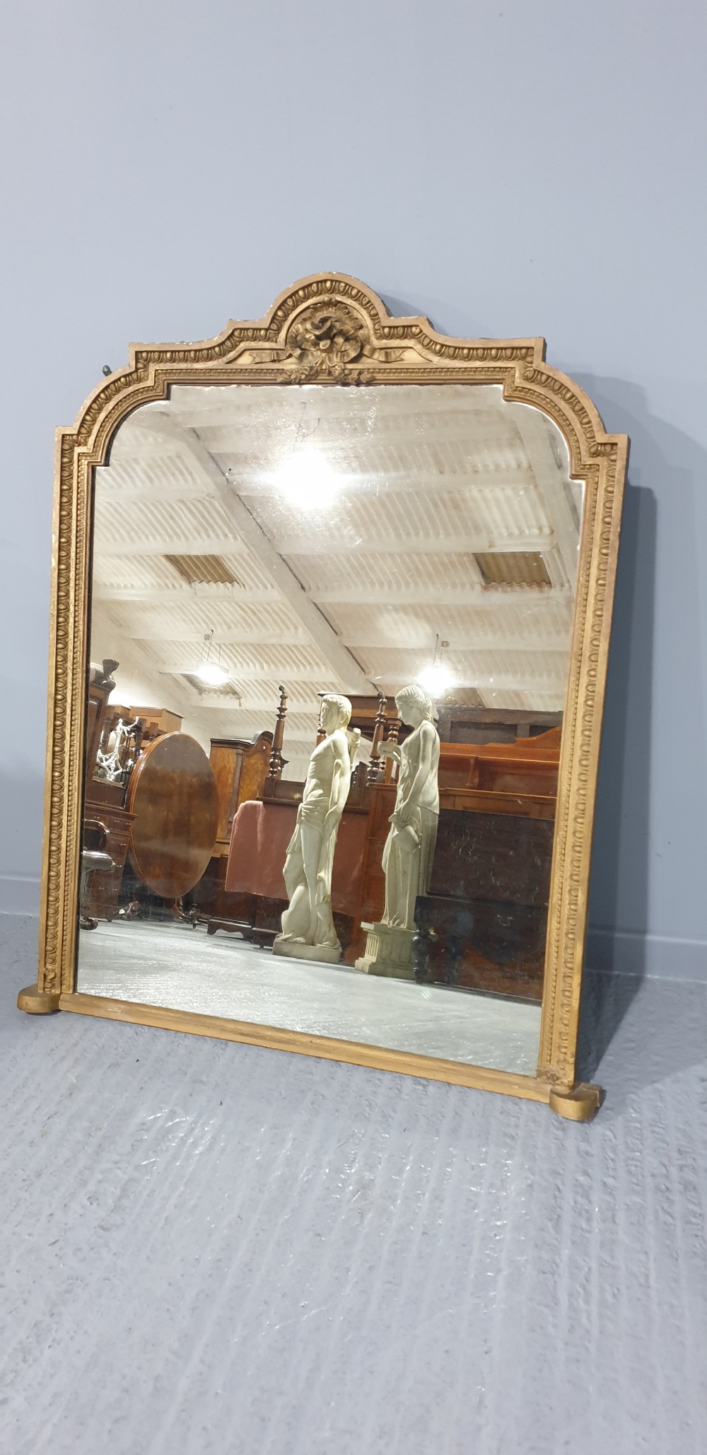 Large Engish Gilt Overmantle Mirror View II