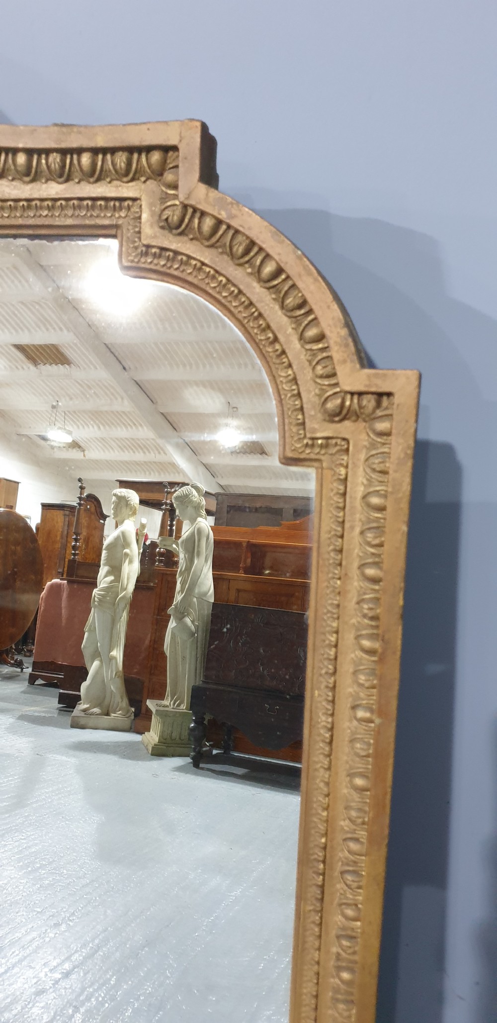 Large Engish Gilt Overmantle Mirror View III