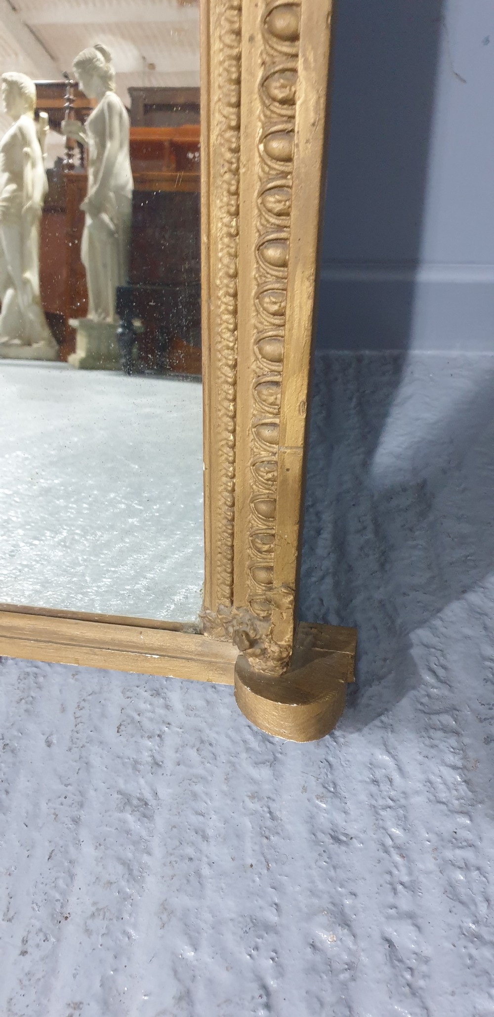 Large Engish Gilt Overmantle Mirror View V