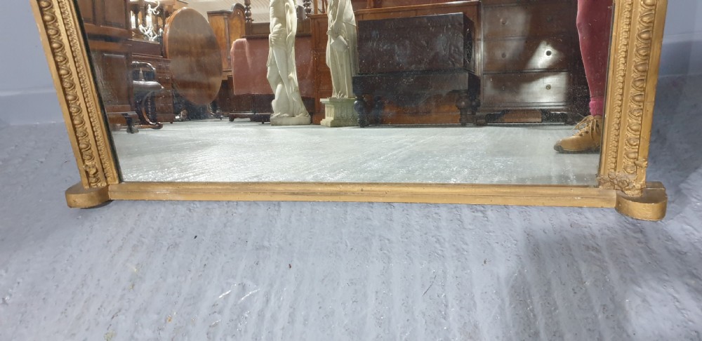 Large Engish Gilt Overmantle Mirror View VI