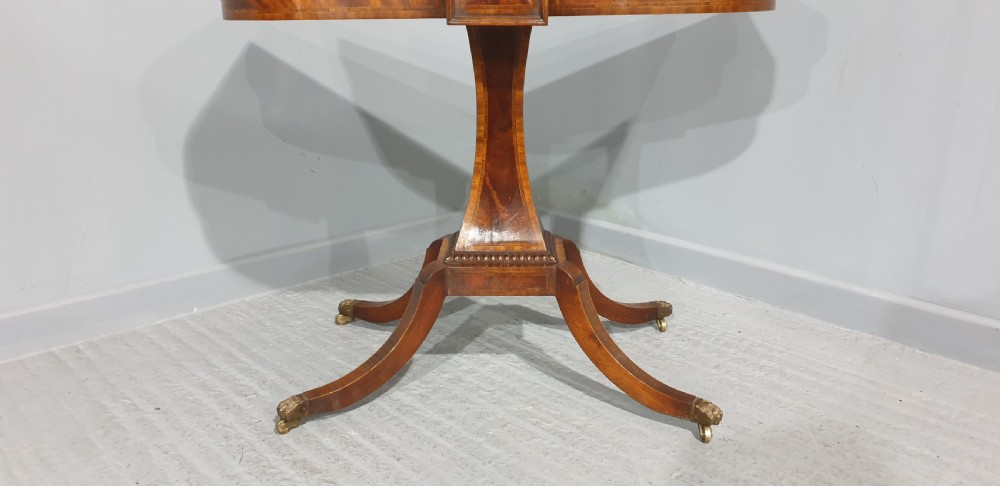 Fine Inlaid Mahogany Card Games Table View III