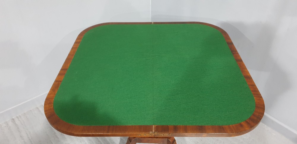 Fine Inlaid Mahogany Card Games Table View VIII