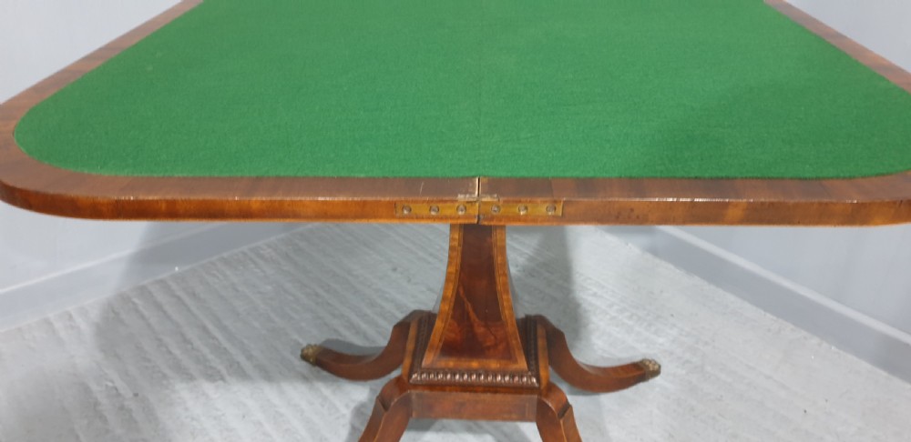 Fine Inlaid Mahogany Card Games Table View IX