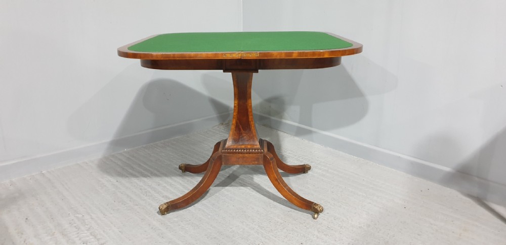 Fine Inlaid Mahogany Card Games Table View X