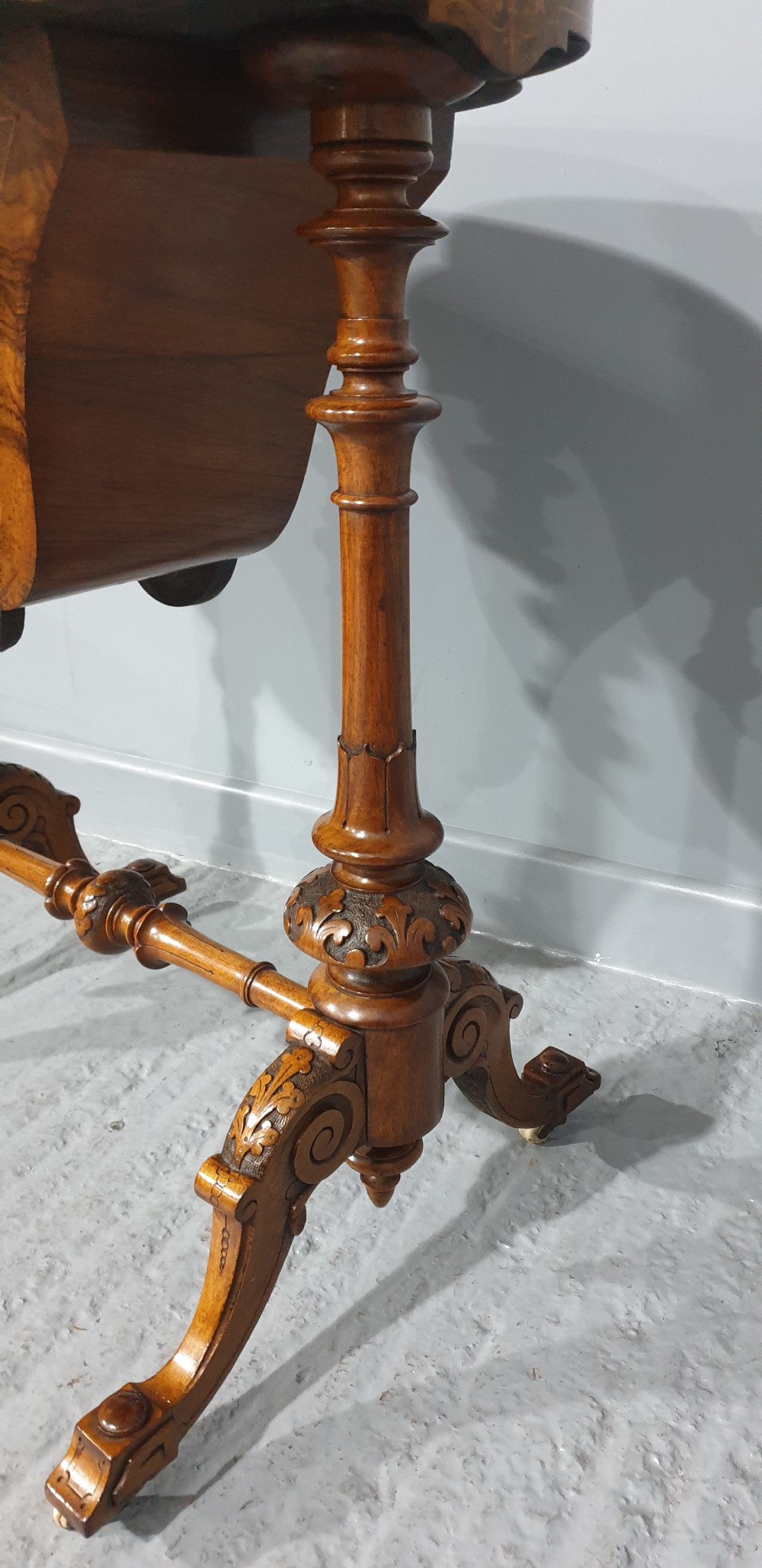 Super Burr Walnut Sewing Box View III