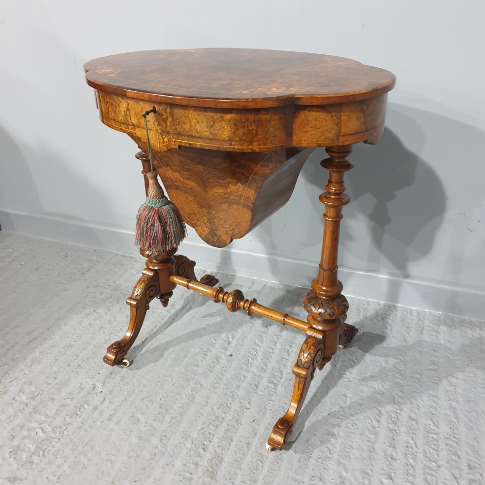 Super Burr Walnut Sewing Box