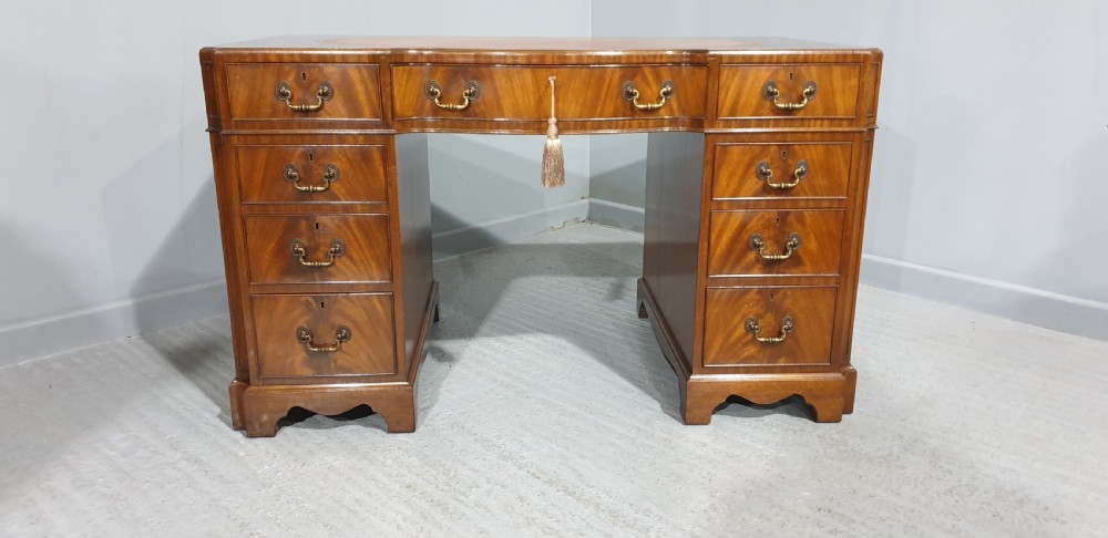 Superb Mahogany Pedestal Desk View II
