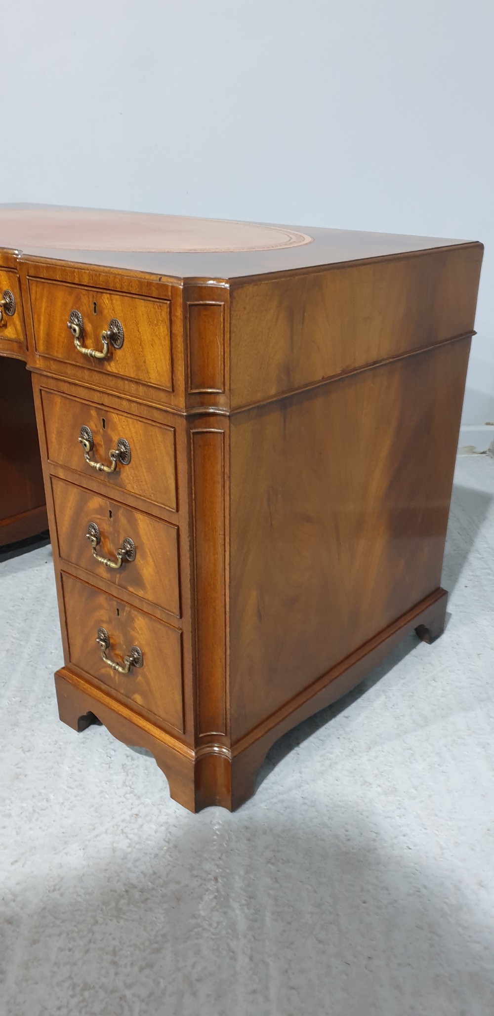 Superb Mahogany Pedestal Desk View V