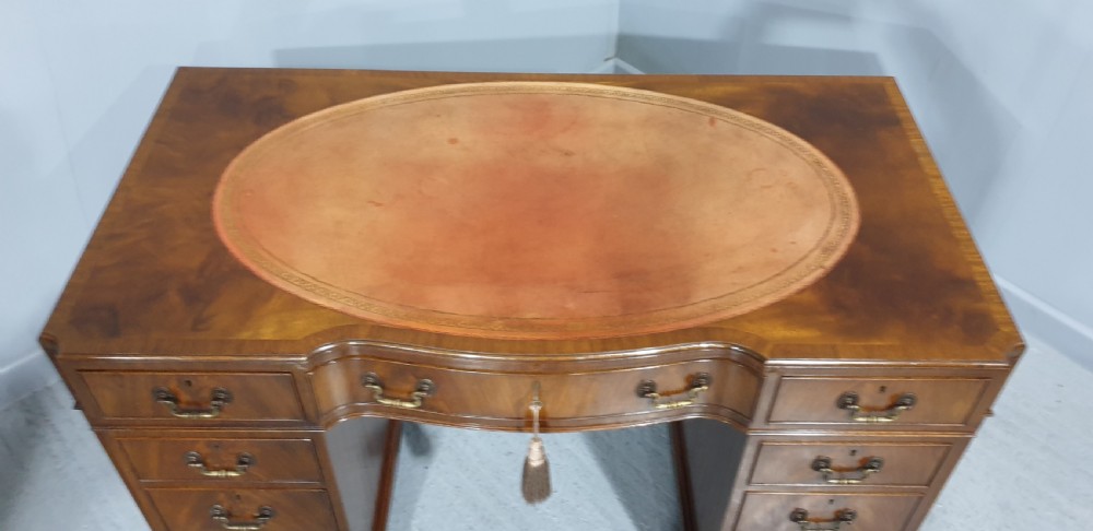 Superb Mahogany Pedestal Desk View VI