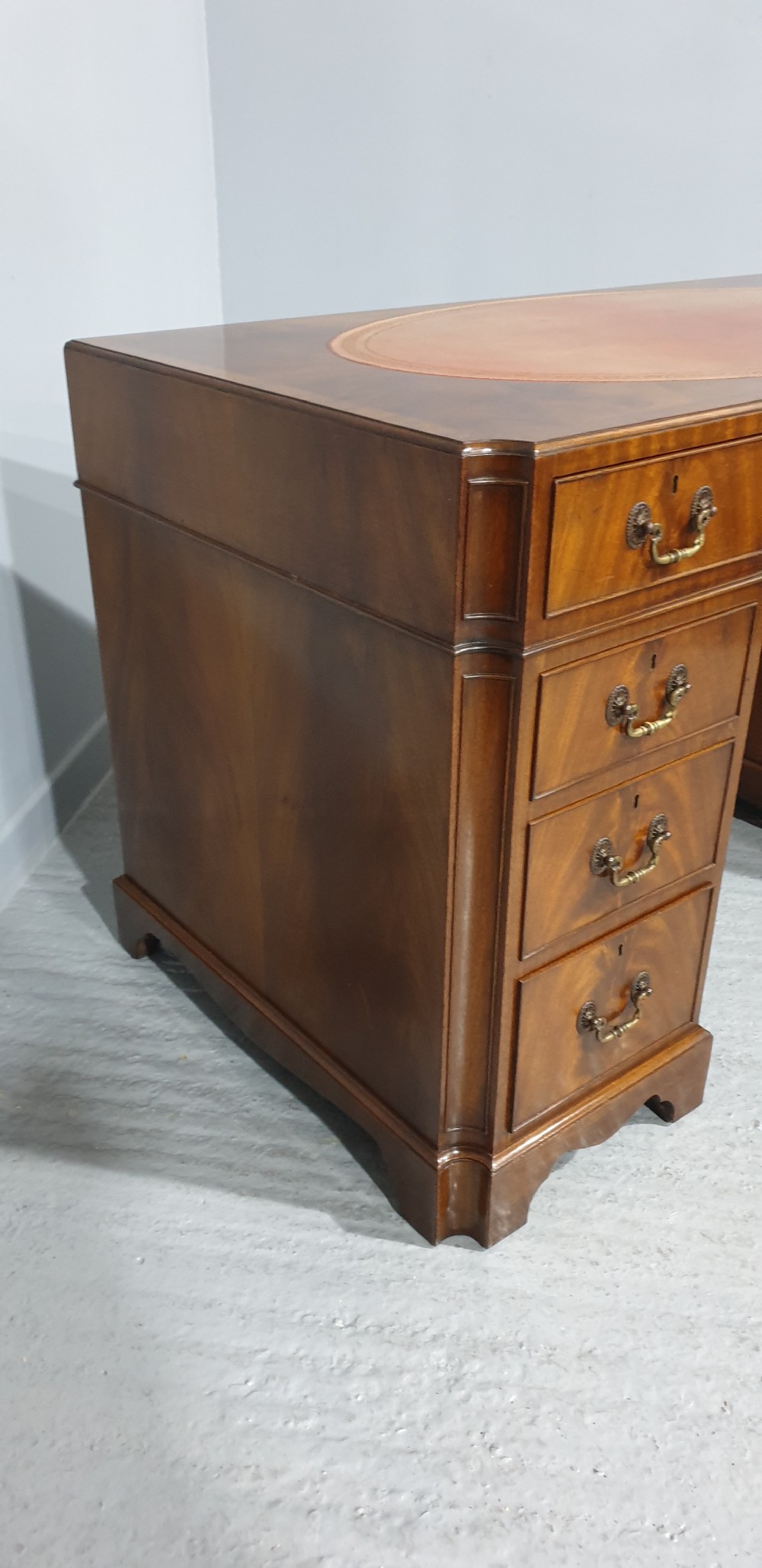 Superb Mahogany Pedestal Desk View XII