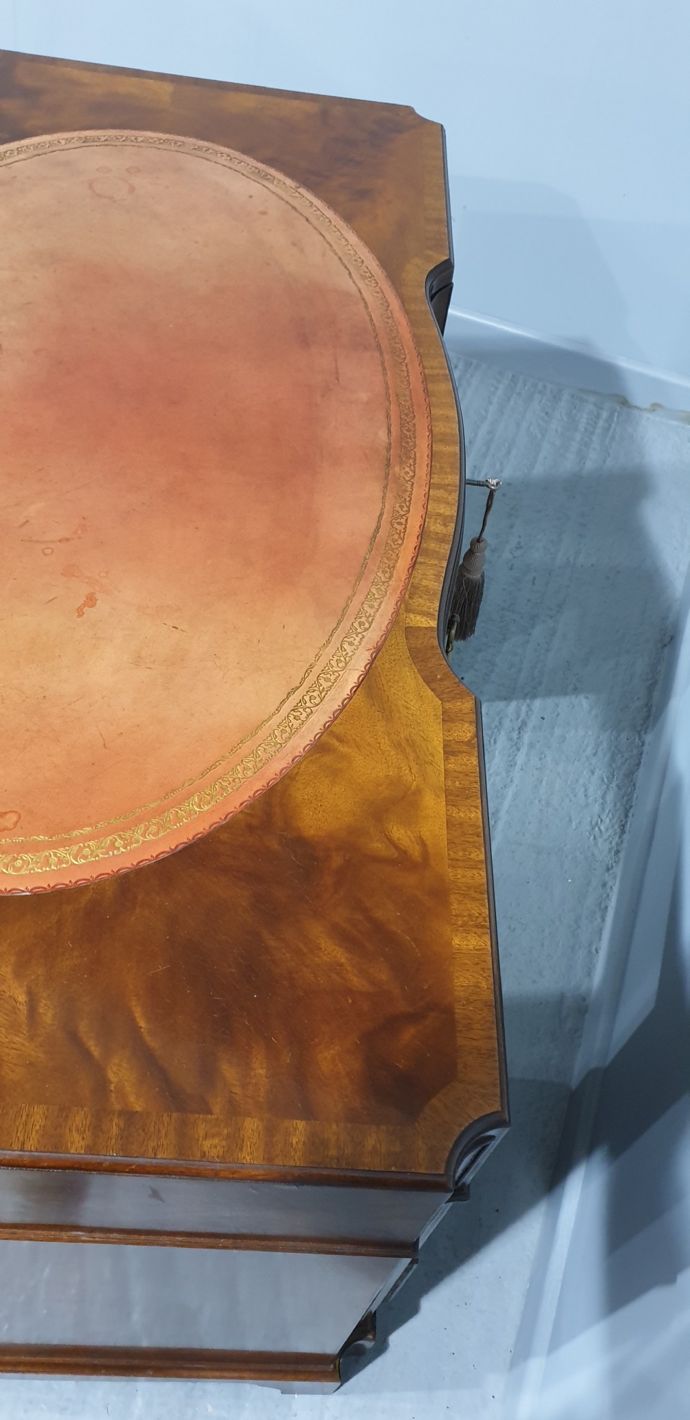 Superb Mahogany Pedestal Desk View XIV