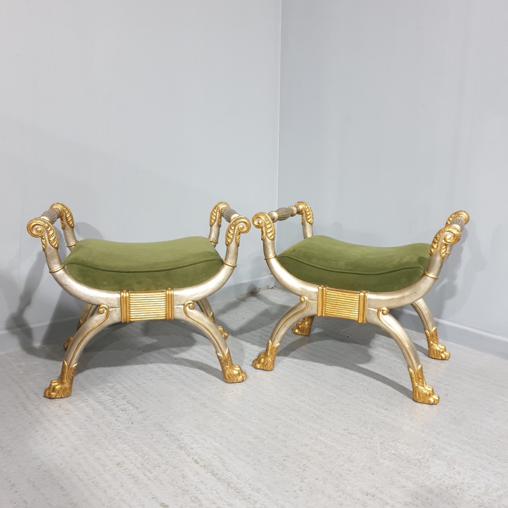 Pair X Framed Stools