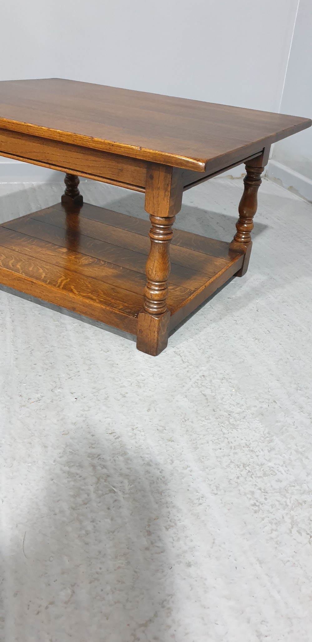 Solid Oak Plank Coffee Table View IV