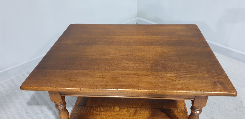 Solid Oak Plank Coffee Table View VI