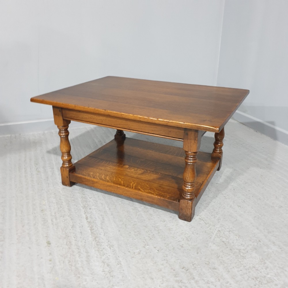 Solid Oak Plank Coffee Table