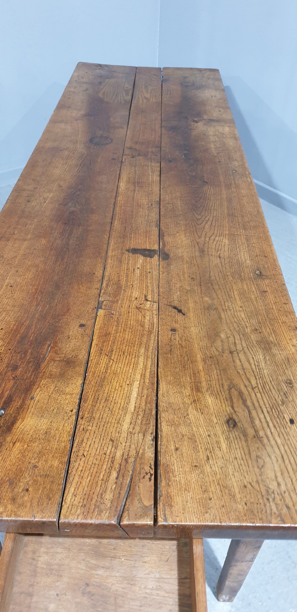 Huge Elm Kitchen Dining Table View XII