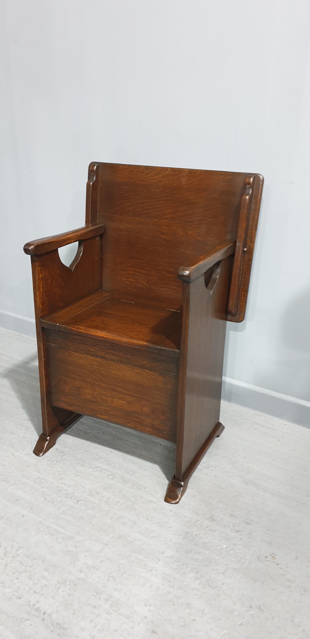 Oak Monks Bench of Small Proportions View X