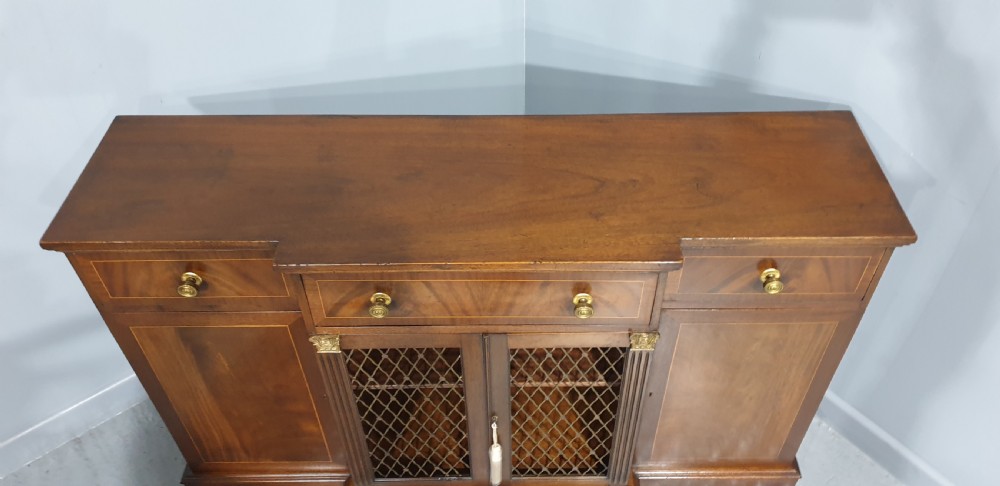 Regency Mahogany Breakfront Sideboard View IV