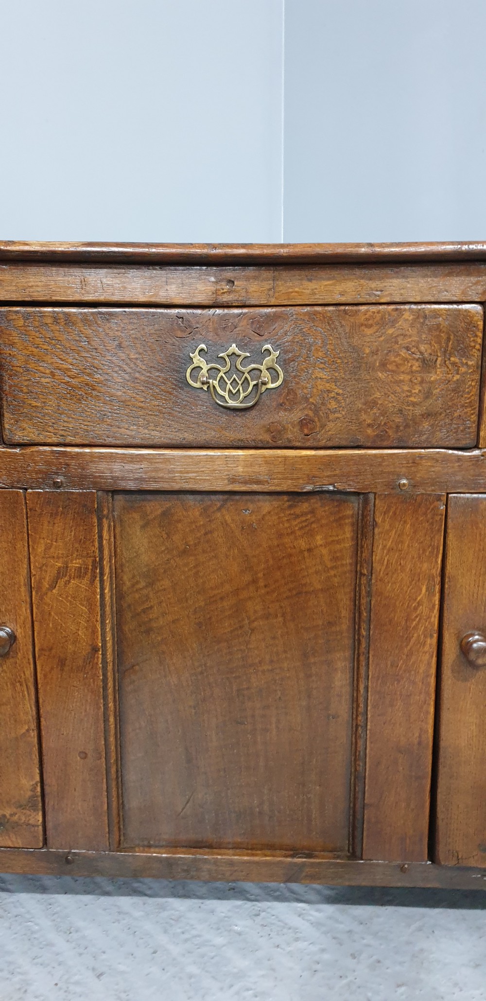 Lovely Georgian Oak Dresser Base View IX