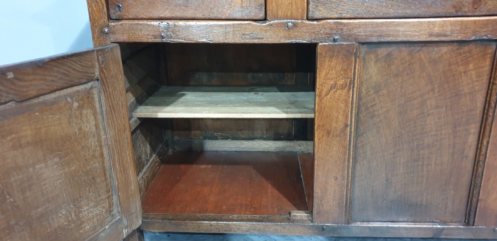 Lovely Georgian Oak Dresser Base View XI