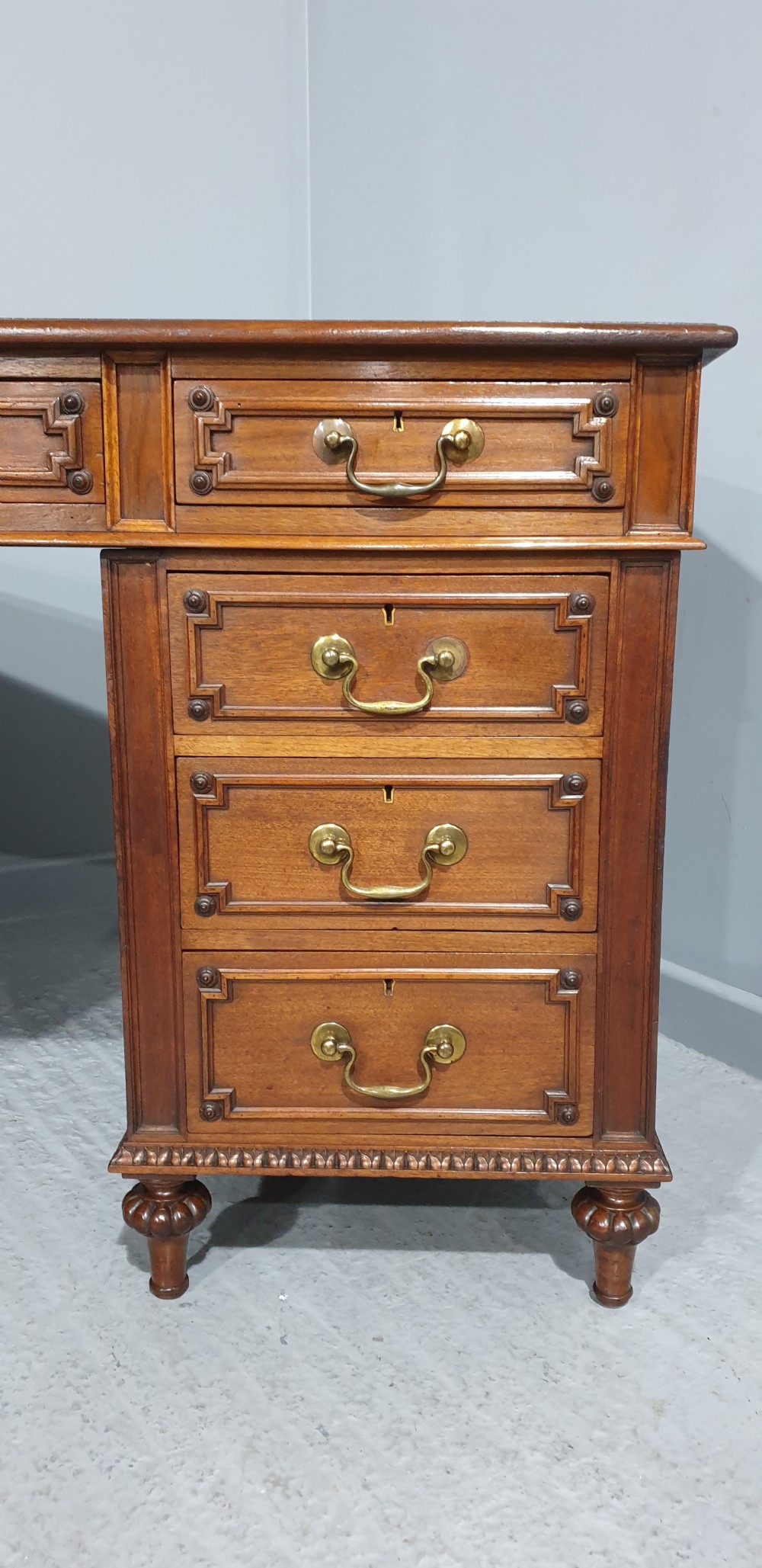 Superb Mahogany Pedestal Desk View III
