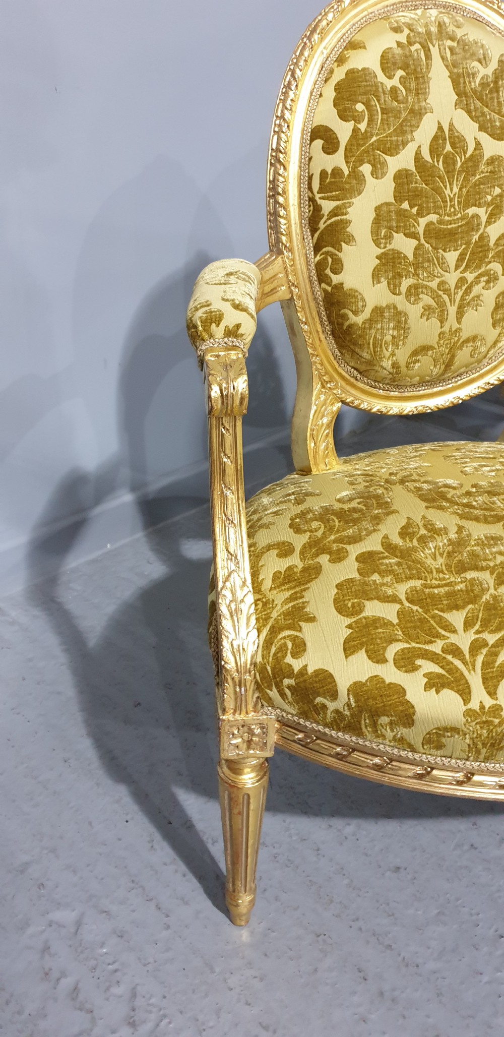 Outstanding French Gilt Sofa View VI
