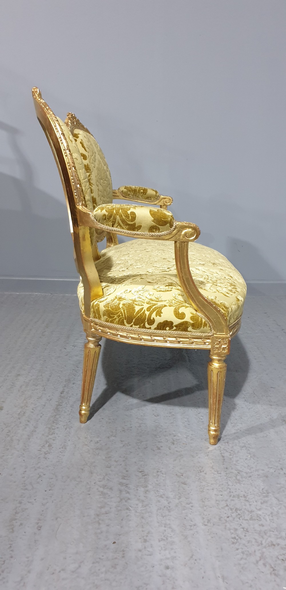 Outstanding French Gilt Sofa View XVI