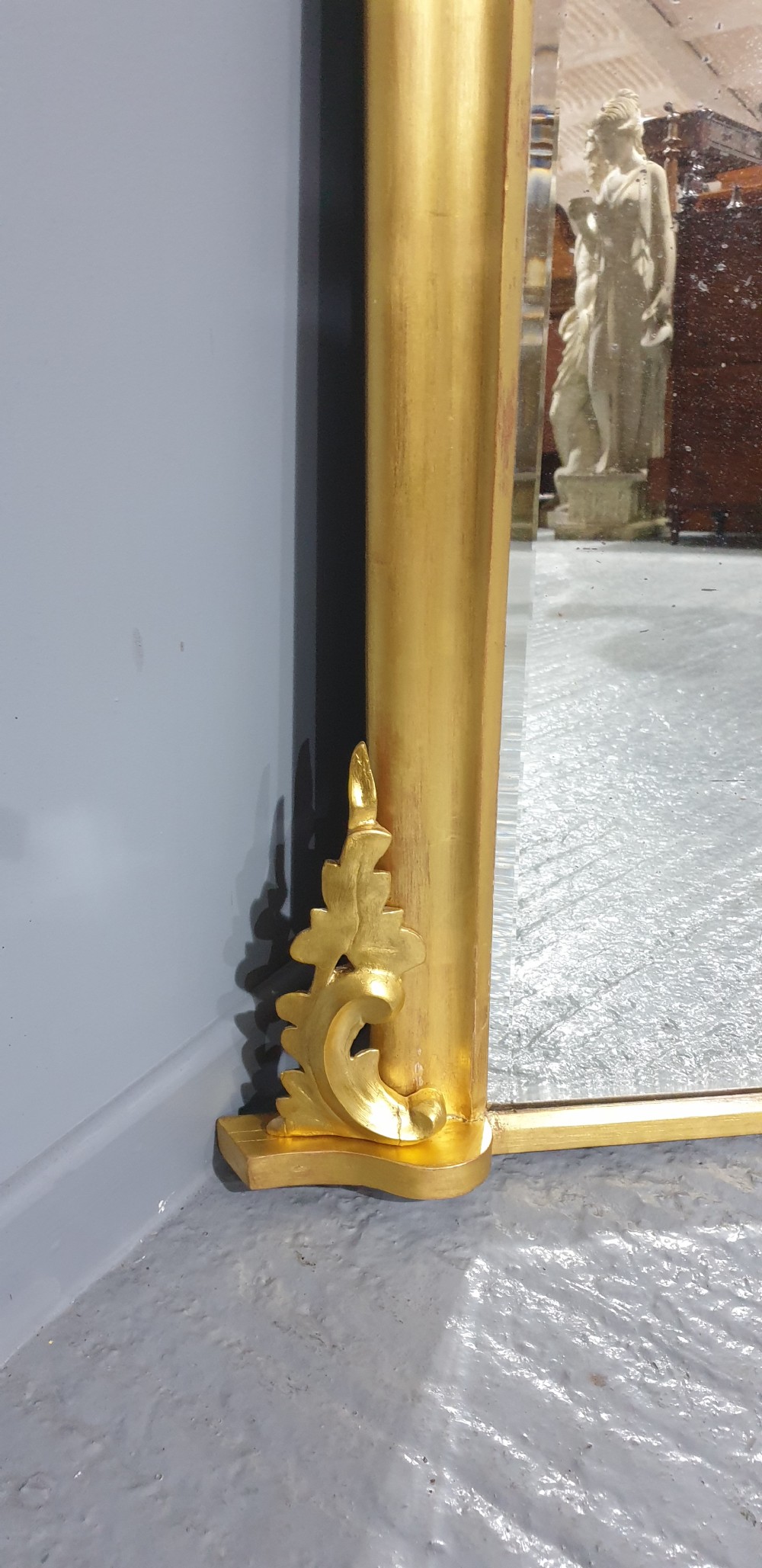 English Gilt Overmantle Mirror View III