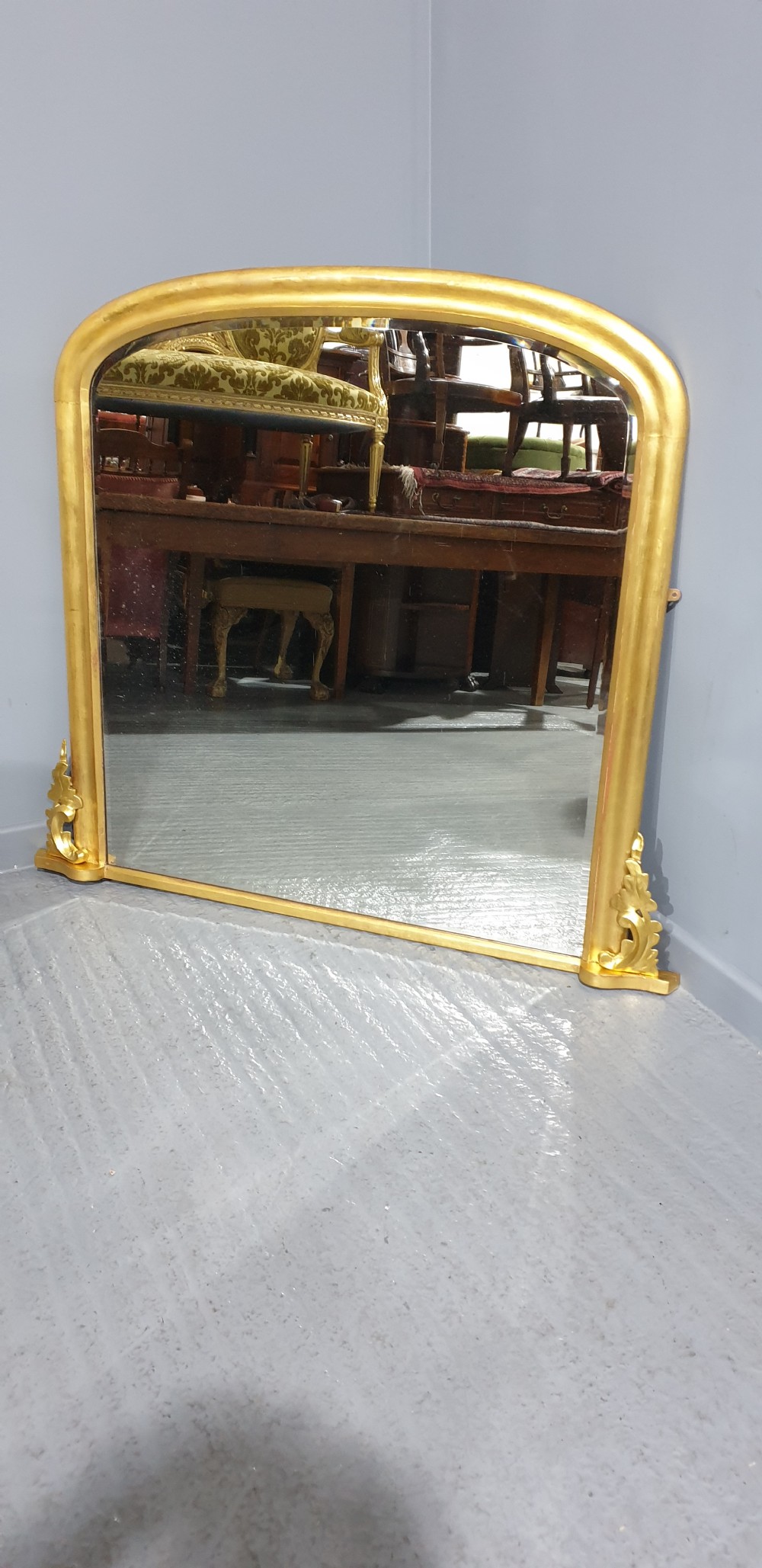 English Gilt Overmantle Mirror View V
