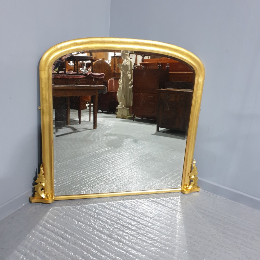 English Gilt Overmantle Mirror
